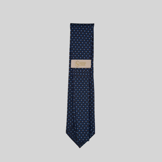 Blue & Brown Floral Tie