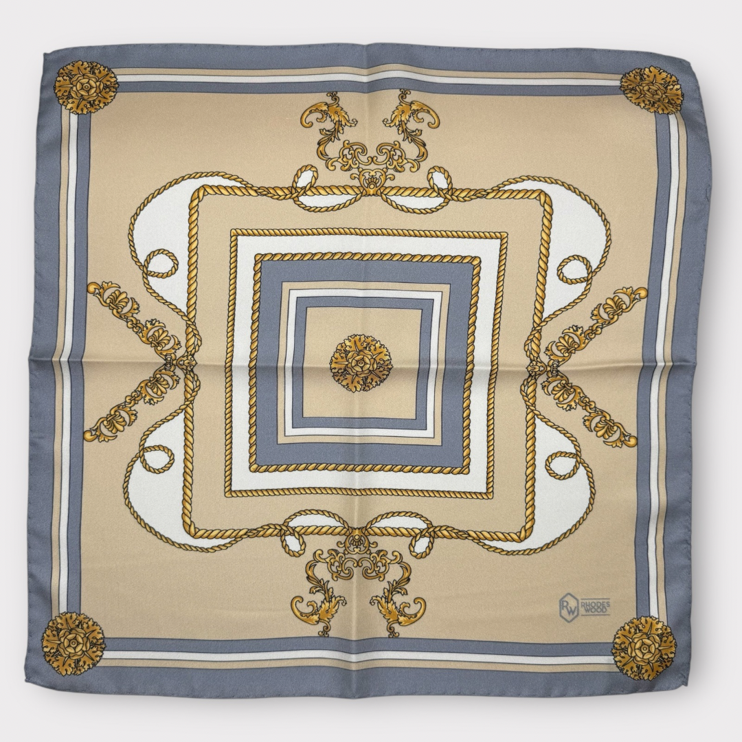 The Rhodes Wood Vintage pocket square