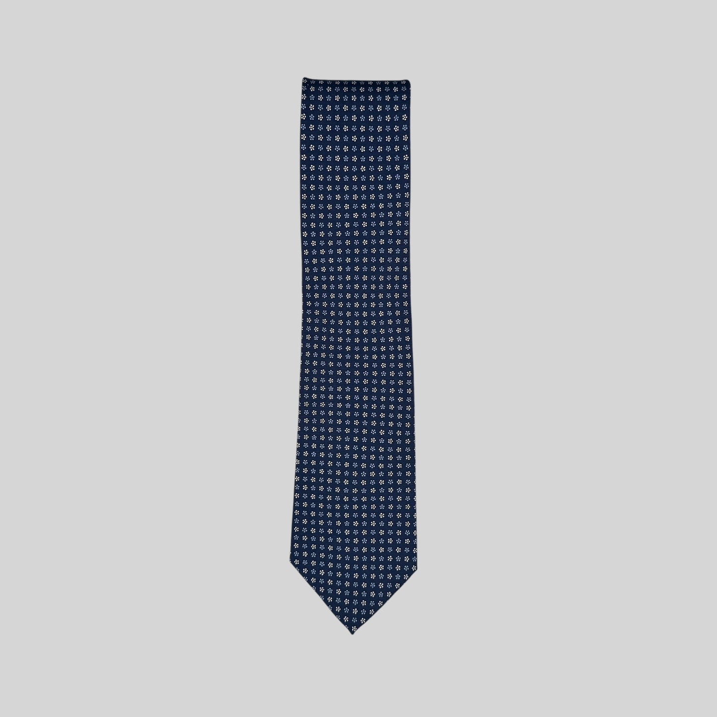 Blue & White Floral Tie