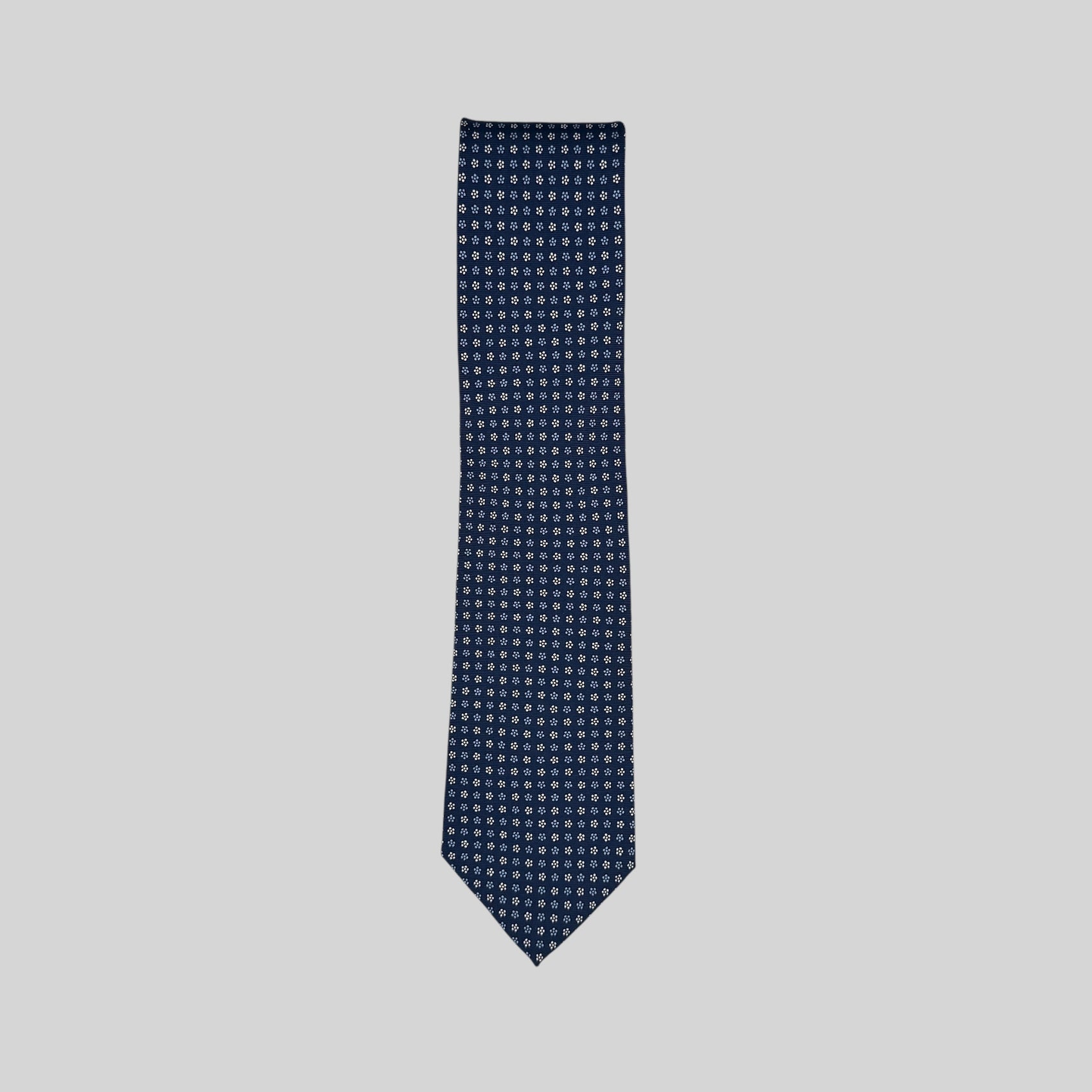 Blue & White Floral Tie