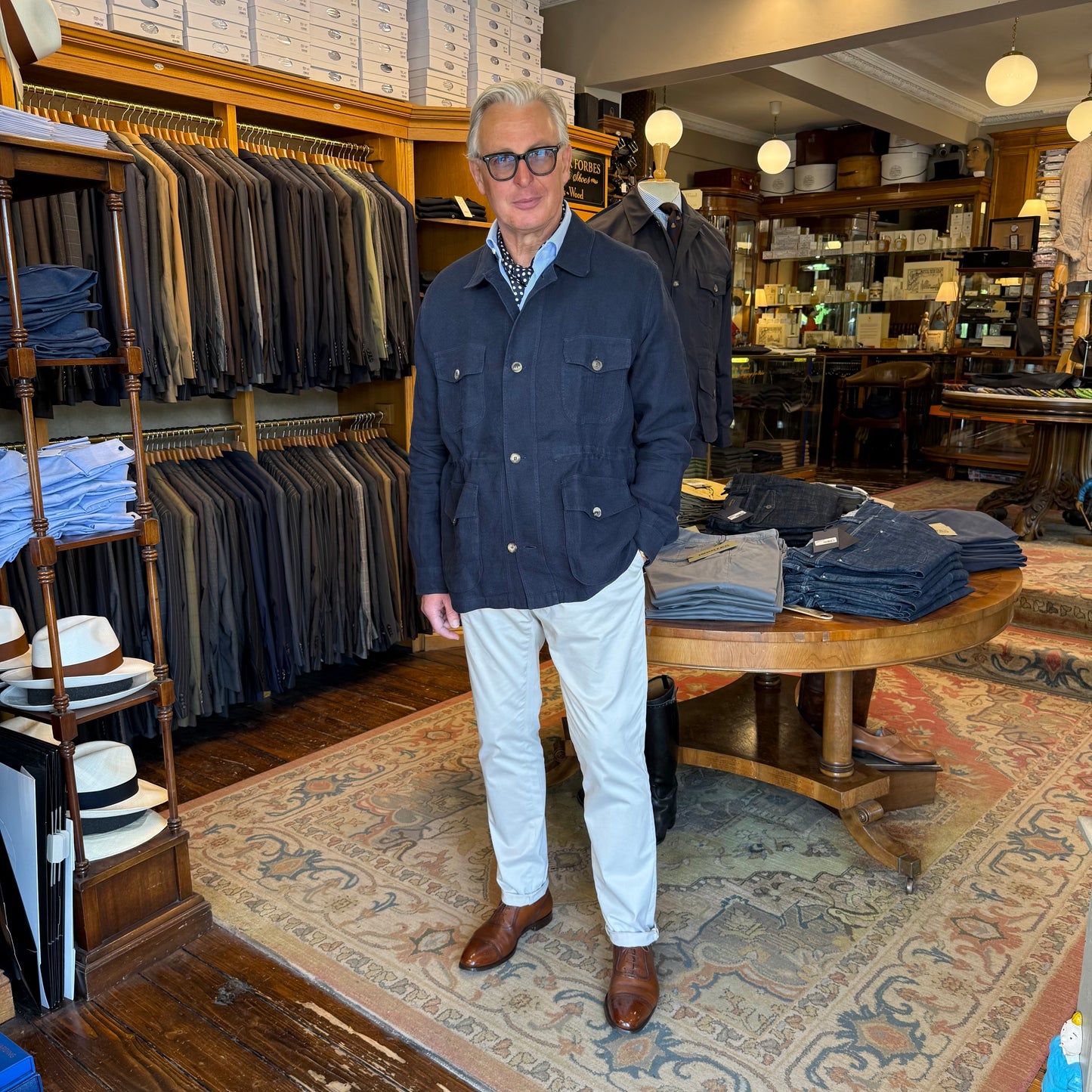 Linen Safari Jacket