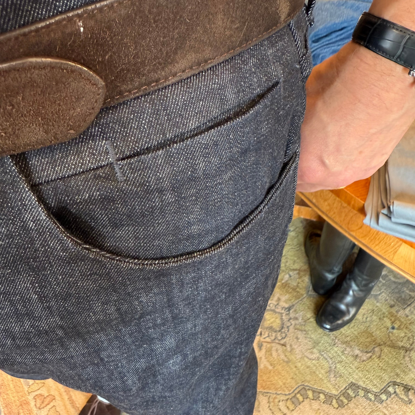 Slim tailored jeans denim