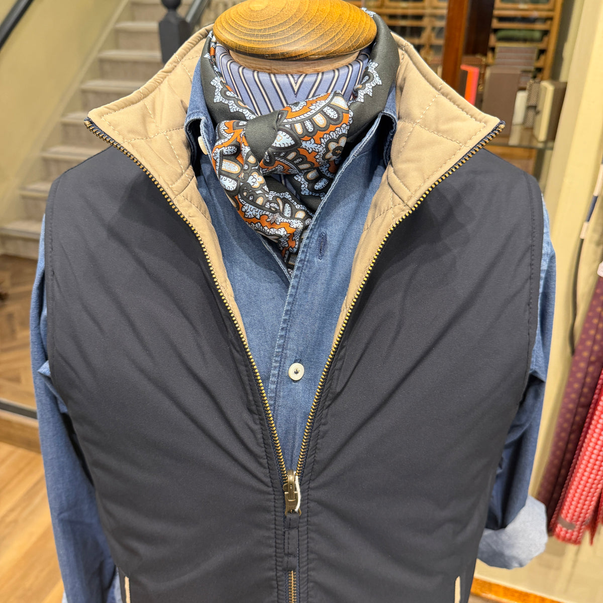 Reversible Quilted Gilet