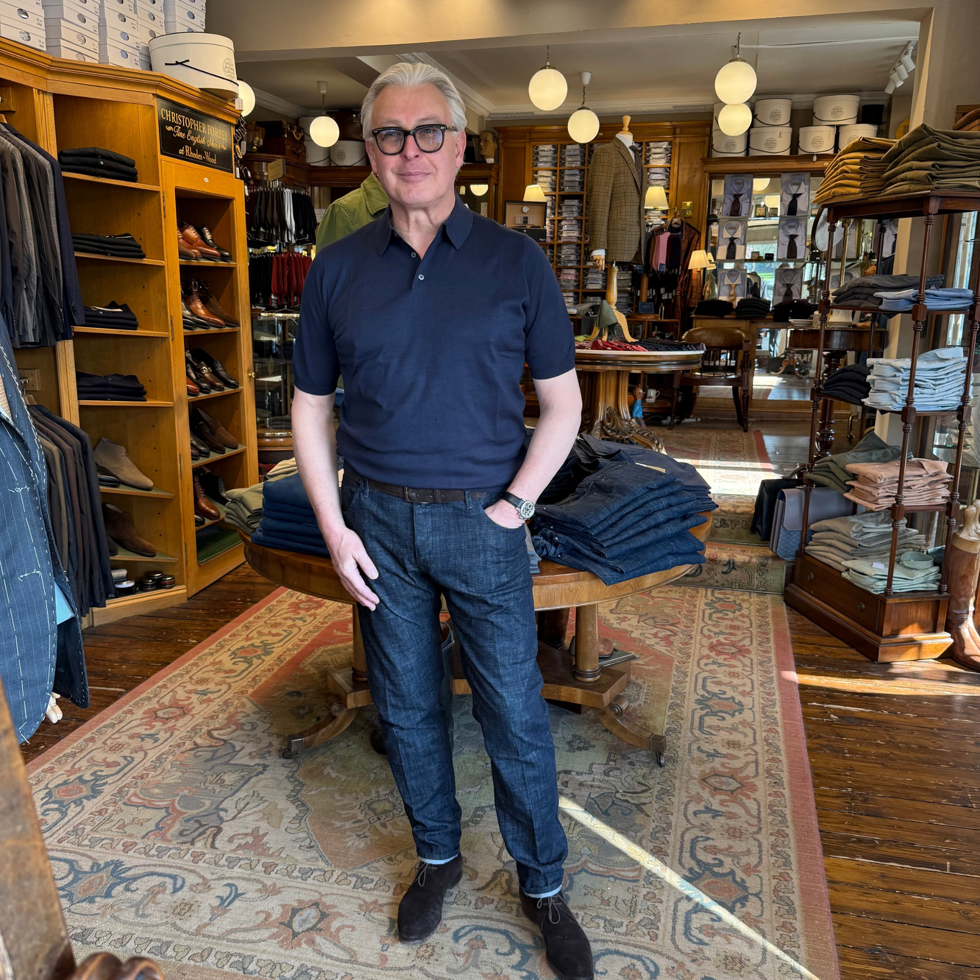 Slim tailored jeans denim