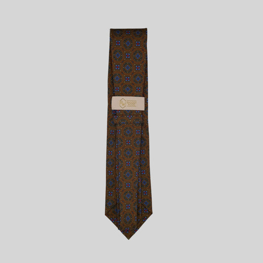 Brown Medallion Tie
