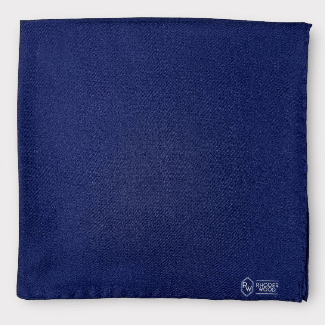 Rhodes Wood silk  pocket square 