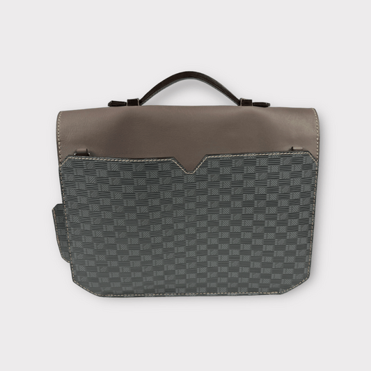 Moreau Grey Goatskin briefcase