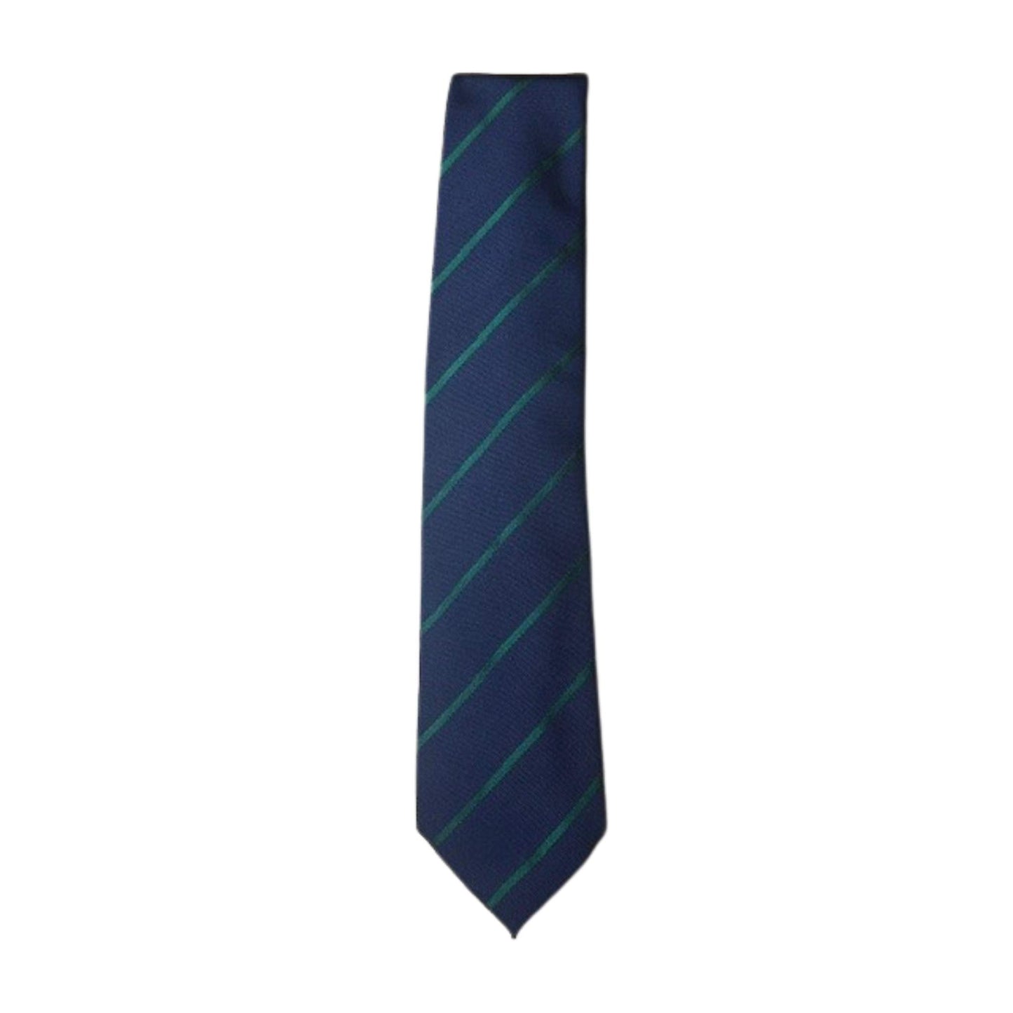 Rhodes Wood  Navy and Green stripe tie