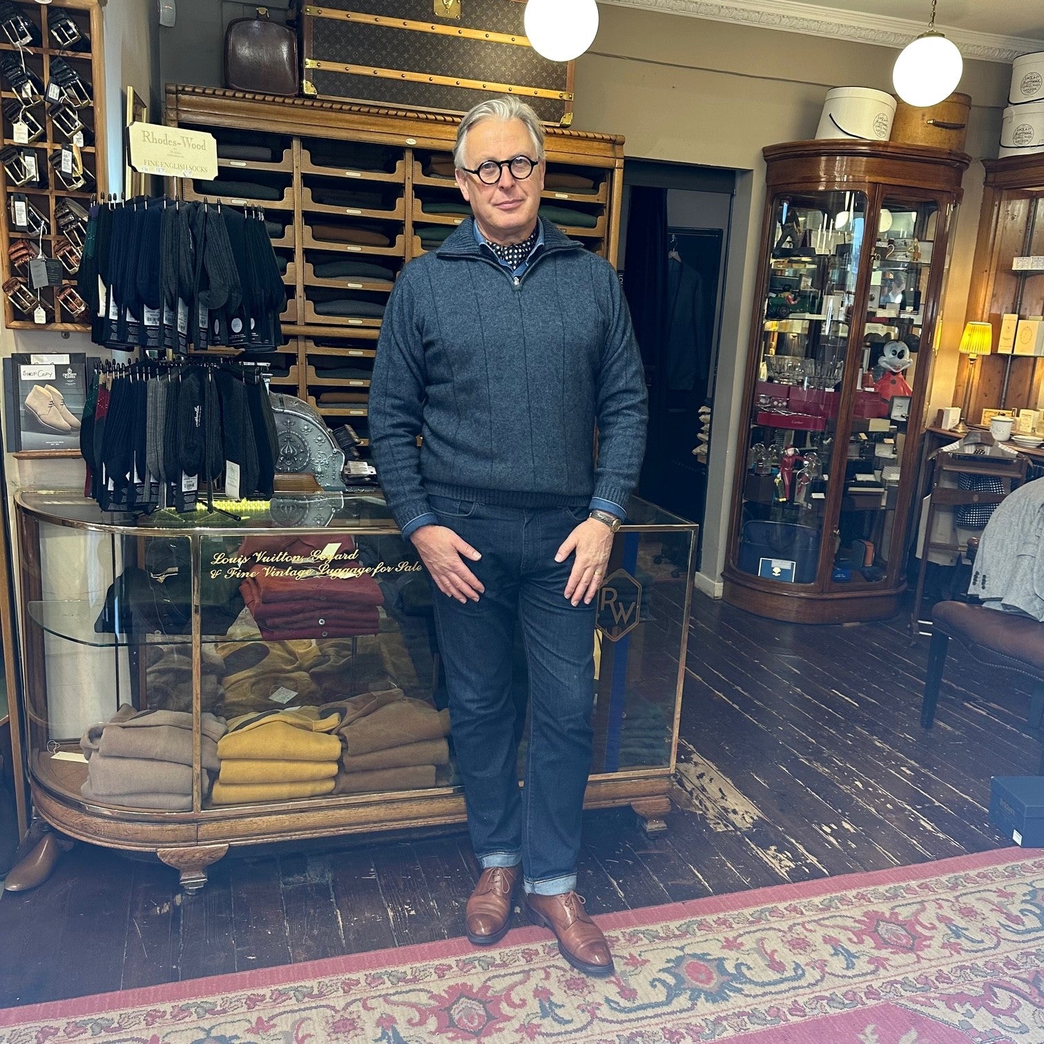 Rhodes Wood Avoka Merino Possum 1/4 Zip