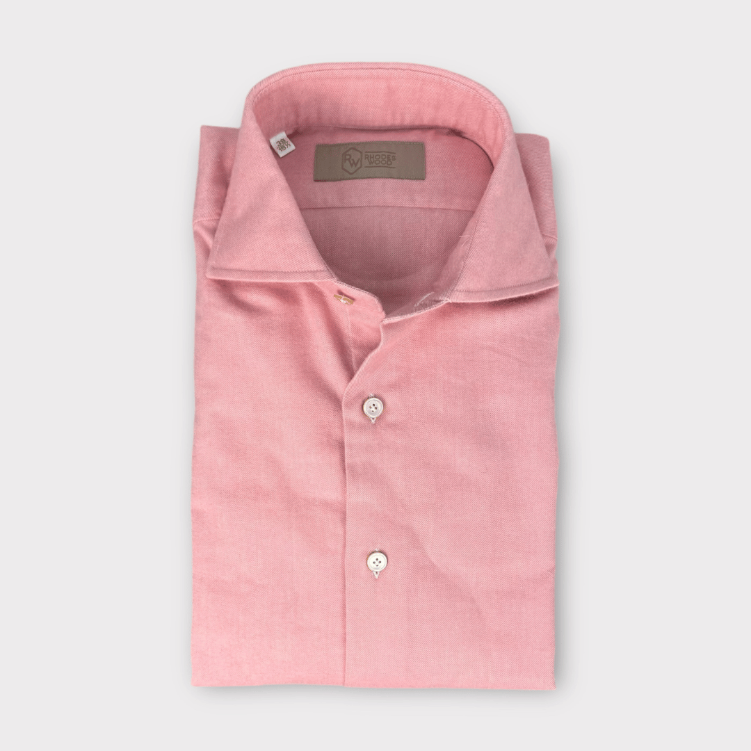 Pink Soft cotton twill shirt