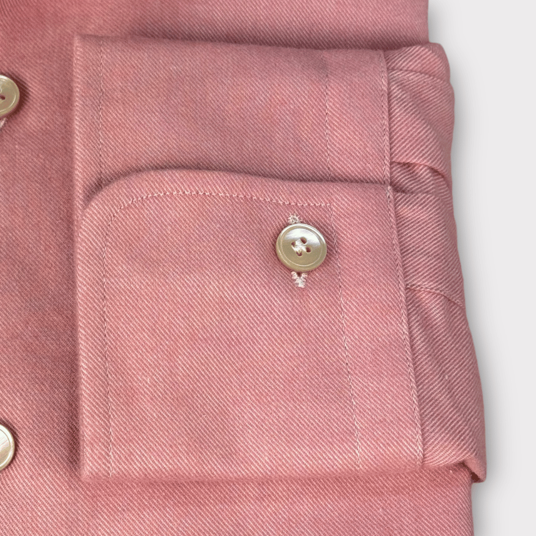 Pink Soft cotton twill shirt