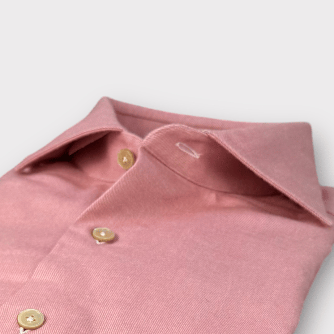 Pink Soft cotton twill shirt