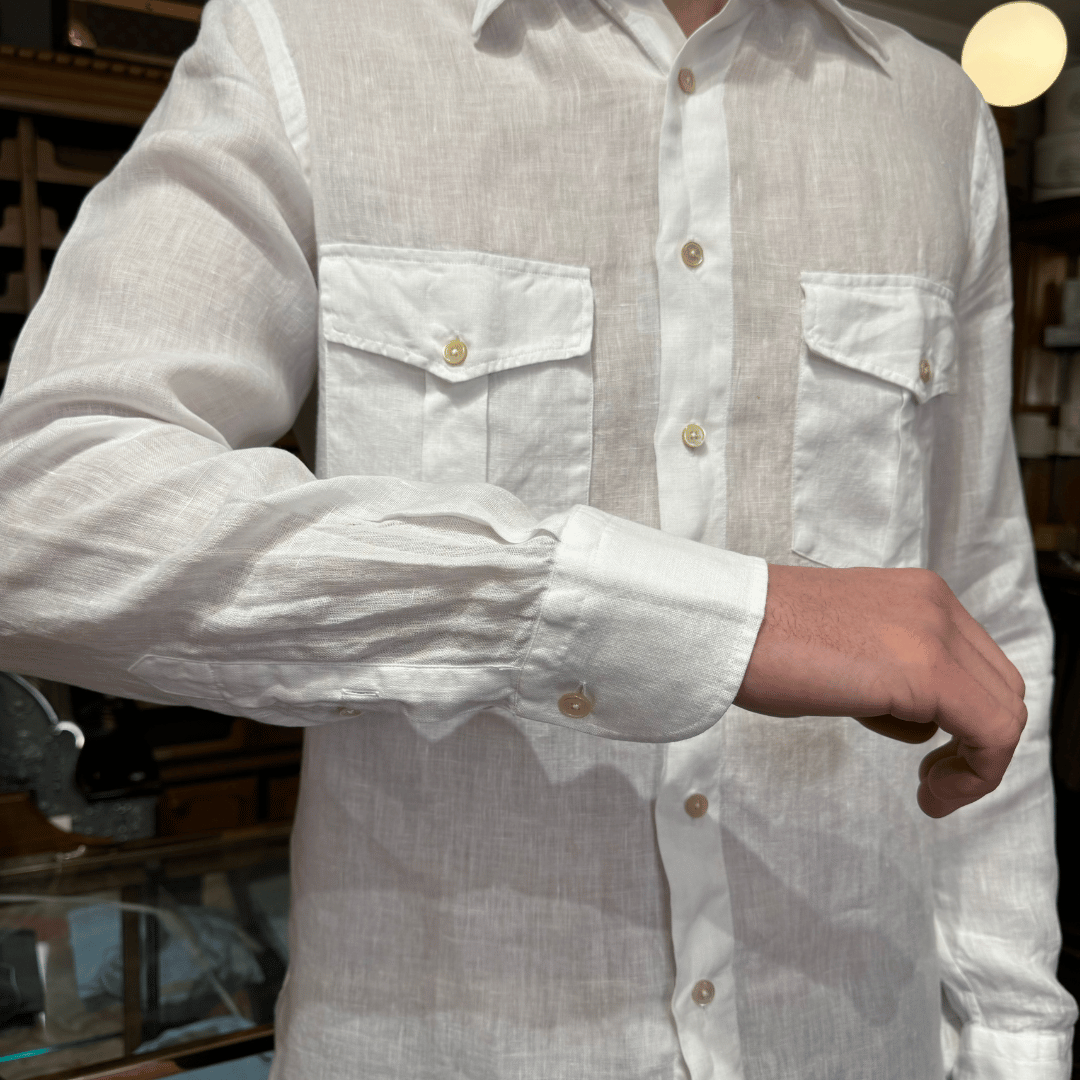 Hand finished Italian Linen shirts