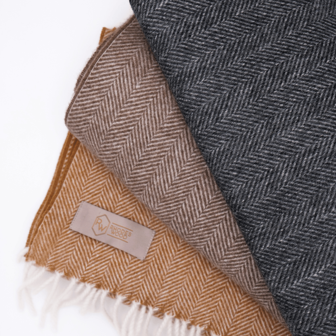 Cashmere Herringbone scarves