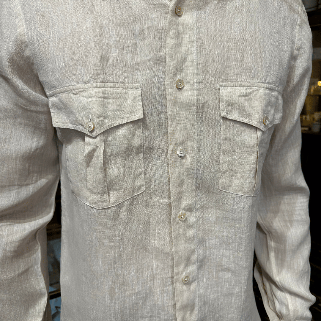 Hand finished Italian Linen shirts